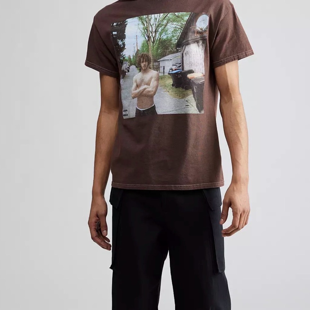 Brown Graphic Crewneck T-Shirt